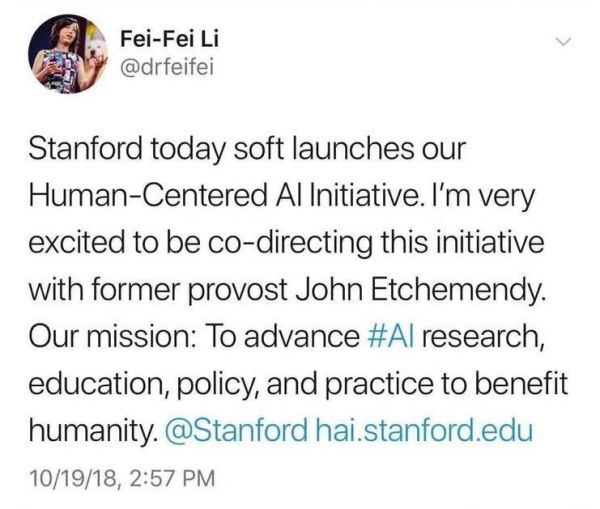 把人文精神带入AI，李飞飞和比尔·盖茨今天在斯坦福都讲了什么