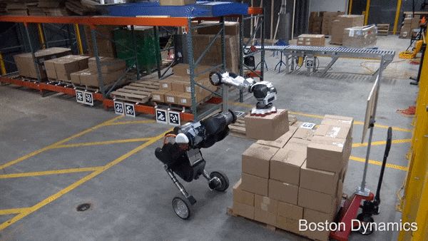 搬砖工作不保！波士顿动力双轮机器人掌握了新本领