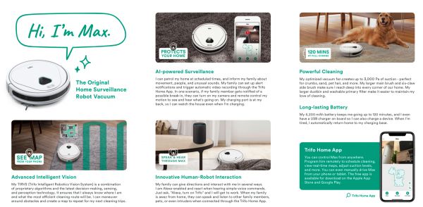 “AI+视觉”家庭机器人企业「Trifo」新品发布：定位高端市场，视觉语音双向交互+智能安防