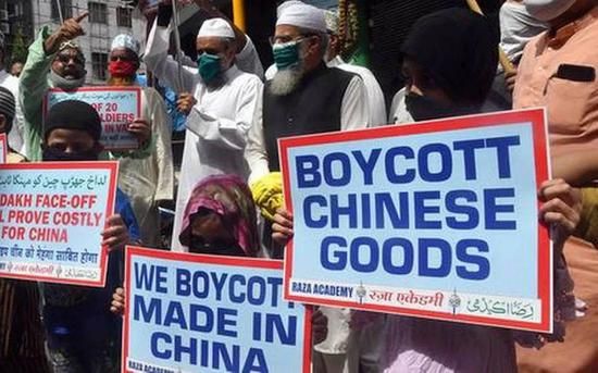 印度民间出现抵制中国产品的声音（图源：印媒）