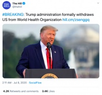 顶着众怒也要退出世卫组织,特朗普为了啥?