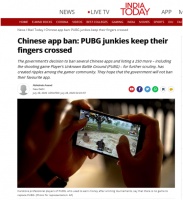 印度还要审查275款中国应用,印媒:国内“吃鸡”玩家心情沉重