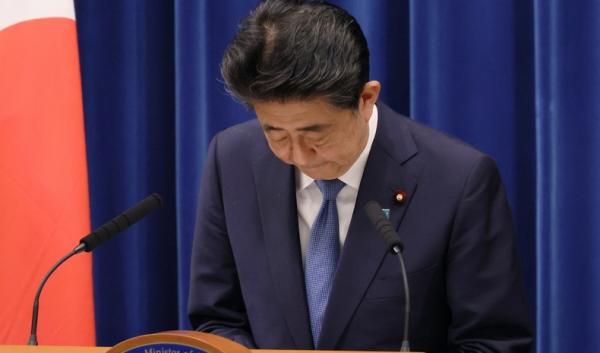 安倍辞职，图片来源：日本首相官邸官网