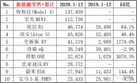 新能源车销量大比拼：谁在围殴特斯拉？