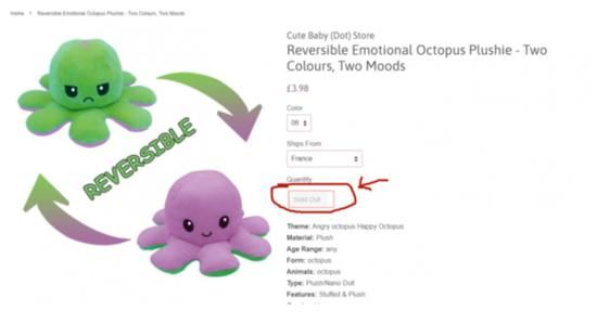 欧美热销的翻转章鱼，图片来源@中外玩具网