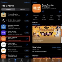 Temu冲至美区苹果商店购物类前五，拼多多的低价策略在海外也奏效了？