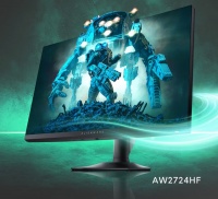 外星人推出 AW2724HF 显示器：27 英寸360Hz，0.5ms 灰阶响应