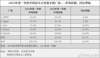 看了一季度数据,跌幅23%,荣耀很难不慌