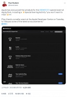 还有“特别晚间活动”，苹果 WWDC 2023 部分日程公开