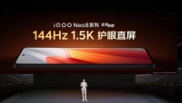 显示效果稳了！iQOO Neo8系列全系标配144Hz 1.5K护眼直屏