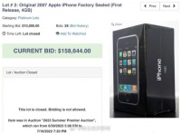 初代未拆封iPhone拍出113万,你用过苹果手机吗?