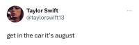 Taylor Swift更新推文:速速上车……