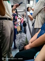 地铁10号线里，看旁边小伙子手机角标也是5G，问一句是移动的……