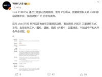 对标华为?vivo X100 Pro将支持卫星通讯 预计11月份发布