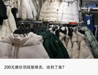 爆卖的廉价羽绒服，背刺打工人