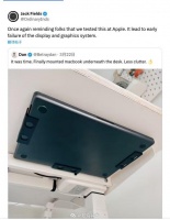 MacBook隐藏在桌下可能损坏,苹果前工程师称要留意散热空间
