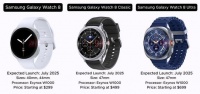 三星 Galaxy Watch 8/Classic/Ultra 智能手表渲染图曝光