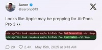 AirPods Pro 3 突然曝光，发布时间变了？