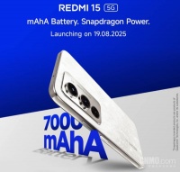 红米REDMI 15新机官宣:8月19日发布 外观参数提前看
