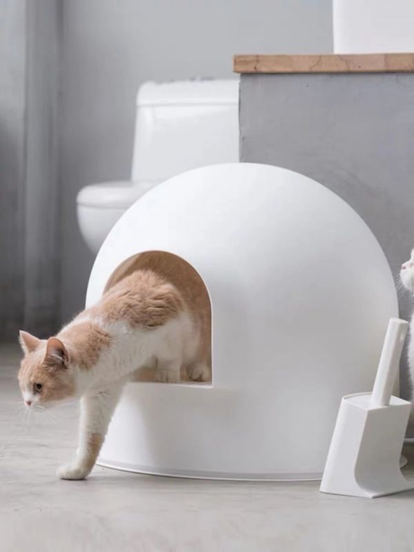 以因纽特雪屋为设计灵感的PIDAN猫砂盆