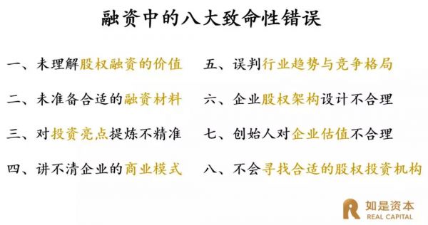 中国式企业股权融资：融资中的八大致命性错误