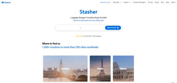 「Stasher」筹集280万美元融资，用共享模式解决了行李寄存的痛点