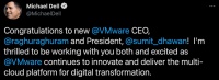 被英特尔挖脚,660亿美元市值公司被分拆,18年老将出任VMware新CEO
