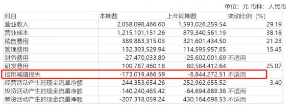 信用减值损失，来源：2021年报