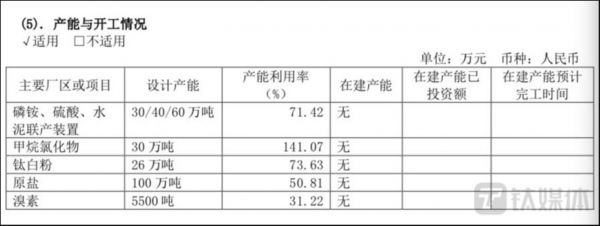 图源：鲁北化工财报